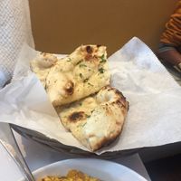 Garlic naan at Veg N Chaat Cuisine in Fremont