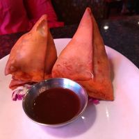 Samosas (vegan) at Cardamom in Ann Arbor
