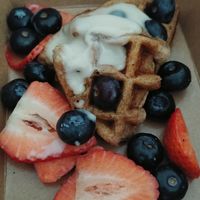 Berry Waffle side yum at Juicery Plus - E Main St in El Paso