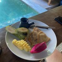 Vegan crepes   at Flowers & Fire in 