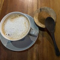Cappuccino 😋  at Flowers & Fire in 