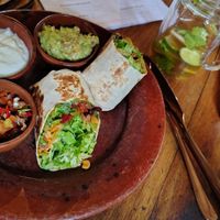 Chili Bean Burrito 🌯 at Flowers & Fire in 