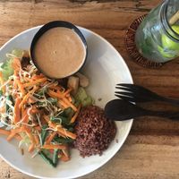 Gado-gado with refreshing drink at Flowers & Fire in 