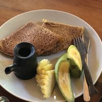 Vegan Crepes at Flowers & Fire in 