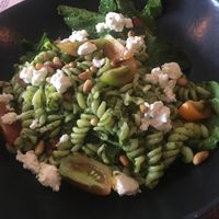 Pesto pasta at The Common in Canggu
