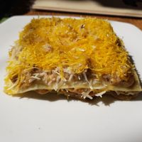 amazing mushroom lasagne at Soul Booster in Anjuna