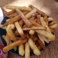 mixed potato and sweetpotato fries at Soul Booster in Anjuna