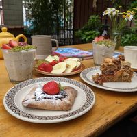 breakfast spread at Wild Thing in Cardiff