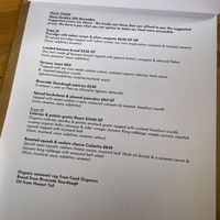 Wild Thing’s breakfast and lunch menu on 12 and 13 November 2022  at Wild Thing in Cardiff