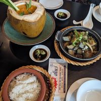 Thai red curry and aubergines at Phuc An in Da Nang