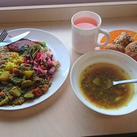 The large lunch at Dhama in Riga