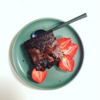 Tahini & Caramel Brownie at Ginger Bees Cafe in Kingston Upon Thames