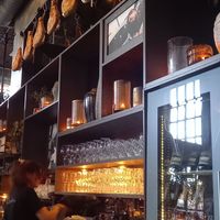 Fake meat behind the bar :( at Olivia Aker Brygge in Oslo