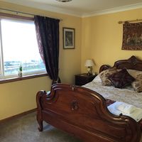 Beautiful bedroom our retreat for a couple of nights at The Braes in Berriedale