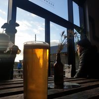 Fossil fuel at Whitby Brewery in Whitby