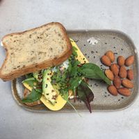 Signature sandwich  at Matcha Bar in Copenhagen