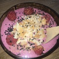 Pink Smoothie Bowl at Matcha Bar in Copenhagen