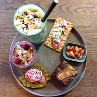 Brunch plate  at Matcha Bar in Copenhagen