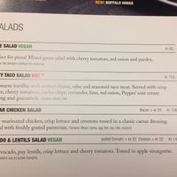 2 salads at Peppes Pizza in Geilo