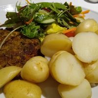 Vegan burger at Rags in Bridlington