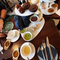 Afternoon tea on a Sunday at Green Praline in Farsta