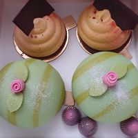 Cake and praline selection  at Green Praline in Farsta