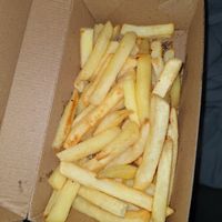 Flavourless bland chips, half cold and half filled box. at Crust Gourmet Pizza Bar in Richmond