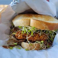 Good ol' vegan mushroom millet. at Sunflower Drive-In in Fair Oaks