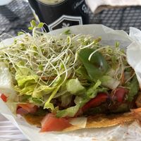 Nutty taco - messy but so good!   at Sunflower Drive-In in Fair Oaks