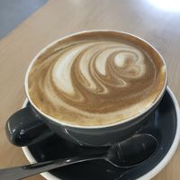 Oat latte at Herb + Olive  in Blenheim