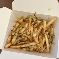 Wasabi fries  at Scorpacciata in Lihue