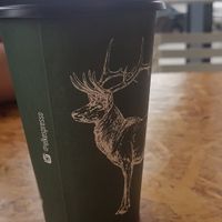 flat white takeaway cup at ELK Espresso in Broadbeach