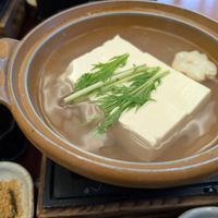 Silken tofu at Saga Tofu Ine (Main Branch) 嵯峨とうふ 稲 本店 in Kyoto