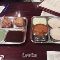 samosas and some kind of rice ball, I forget at Udipi Cafe in Duluth