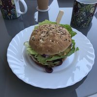 Vegan burger   at Molybagert Végétale Normandie  in Trouville-sur-mer