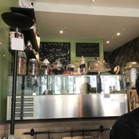 I love the message in the chalkboard. at Molybagert Végétale Normandie  in Trouville-sur-mer