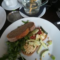 Vegan hummus sandwich at Broodcafé Jaap in Dordrecht