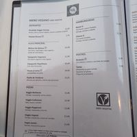 Menú vegano en español at Palette in Torremolinos