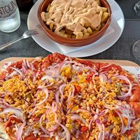 Pinsa y Papas bravas at Palette in Torremolinos