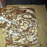 Pinsa with hazelnut cream (dessert) at Palette in Torremolinos