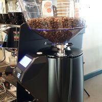 Coffee machine at Why Not Us Coffee in Marseille