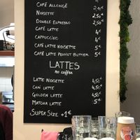 Coffee menu at Why Not Us Coffee in Marseille