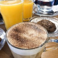 Oat milk cappuccino  at Why Not Us Coffee in Marseille