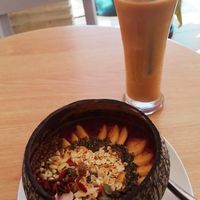 açai bowl and frappé without whipped cream and soymilk at House Brew Cafe in Boracay