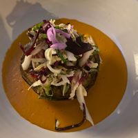 Gegrille Aubergine mit Paprikarahm at FREA in Berlin