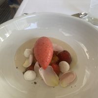 strawberry dessert   at FREA in Berlin