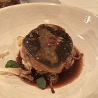 Mushroom tartare with mushroom dashi  at FREA in Berlin