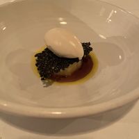 Parsnip and white chocolate icecream with apple  at FREA in Berlin