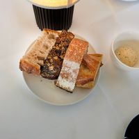 First course of bread and spread at Frea at FREA in Berlin