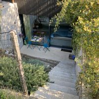 Front porch and private entry to the apartment   at Da La Babi in Arco